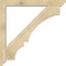 Ekena Millwork Balboa Slat Rough Sawn Bracket w/ Offset Brace, Douglas Fir, 6"W x 46"D x 46"H BKT0604X46X46BOA06RDF - alternate 2